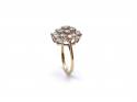 9ct Yellow Gold CZ Cluster Ring