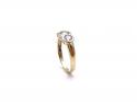 9ct Yellow Gold CZ 3 Stone Ring