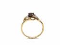 9ct Yellow Gold Garnet & CZ Ring