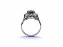 9ct White Gold Sapphire & Diamond Ring