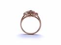 14ct Rose Gold CZ Cluster Ring