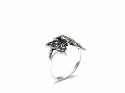 Silver and Marcasite Butterfly Ring