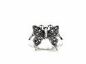 Silver and Marcasite Butterfly Ring