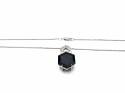 9ct Quartz & Diamond Pendant & Chain