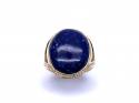 9ct Lapis Lazuli Solitaire Dress Ring