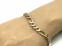 9ct Yellow Gold Figaro Bracelet 8 inch