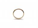 9ct Yellow Gold D Shaped Wedding Ring 2.5mm