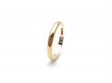 9ct Yellow Gold D Shaped Wedding Ring 2.5mm