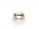 9ct Yellow Gold D Shaped Wedding Ring 5mm