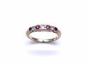 9ct Yellow Gold Ruby & Diamond Ring