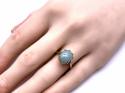 9ct Yellow Gold Jade Solitaire Ring