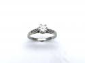 Platinum Diamond Solitaire Ring