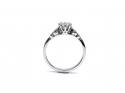 9ct White Gold Diamond Solitaire Ring