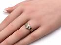 18ct Yellow Gold Diamond Wishbone Ring