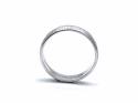 9ct White Gold Patterned Wedding Ring