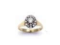 14ct Diamond Cluster Ring Est 0.70ct