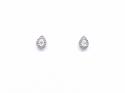 18ct Pear Shaped Diamond Stud Earrings 0.41ct