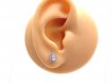 18ct Pear Shaped Diamond Stud Earrings 0.41ct