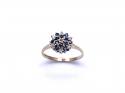 9ct Sapphire & Diamond Cluster Ring