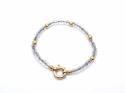 9ct Yellow Gold Rock Crystal Bracelet