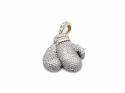 9ct Yellow Gold CZ Boxing Glove Pendant