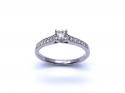 Platinum Diamond Solitaire Ring