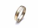 9ct 2 Colour Wedding Ring