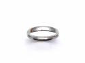 18ct White Gold Court Wedding Ring