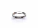 18ct White Gold Court Wedding Ring