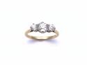 14ct Yellow Gold Diamond 3 Stone Ring