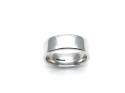 9ct White Gold Wedding Band 8mm