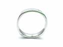 18ct Grooved Diamond Wedding Ring 5mm P