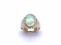 14ct Yellow Gold Opal Solitaire Ring