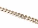 Silver Heavy Curb Bracelet 9 Inch