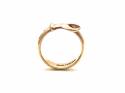 9ct Yellow Gold Buckle Ring