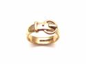 9ct Yellow Gold Buckle Ring