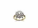 18ct Diamond Cluster Ring Est 1.00ct