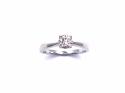 18ct White Gold Diamond Solitaire Ring