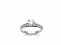 18ct White Gold Diamond Solitaire Ring