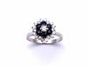 18ct White Gold Sapphire & Diamond Ring