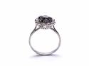 18ct White Gold Sapphire & Diamond Ring
