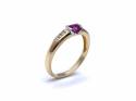 18ct Yellow Gold Ruby & Diamond Ring