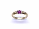 18ct Yellow Gold Ruby & Diamond Ring