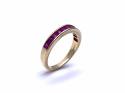 18ct Yellow Gold Ruby Eternity Ring