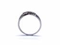 9ct White Gold Diamond Crossover Ring