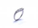 18ct White Gold Diamond Wishbone Ring