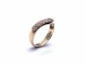 18ct Yellow Gold Diamond Wishbone Ring