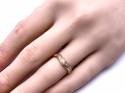 18ct Yellow Gold Diamond Wishbone Ring