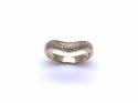 18ct Yellow Gold Diamond Wishbone Ring