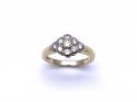 18ct Yellow Gold Diamond Cluster Ring